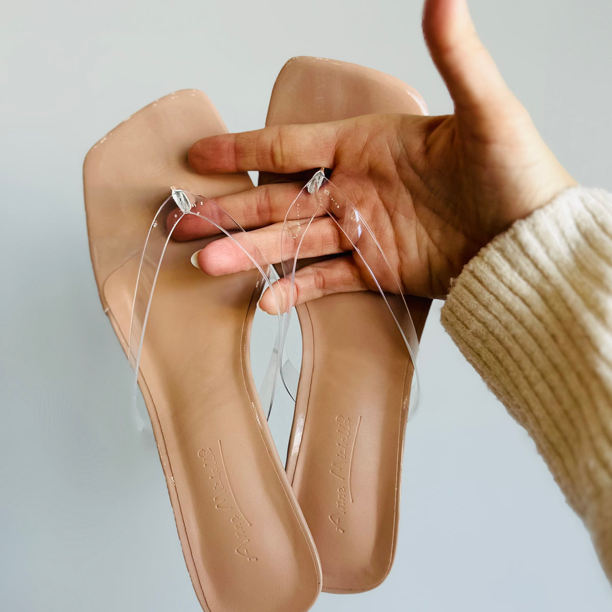 Barely-There Elegance: Clear Strap Kitten Heel Sandals â Mainstream Boutique of New Prague